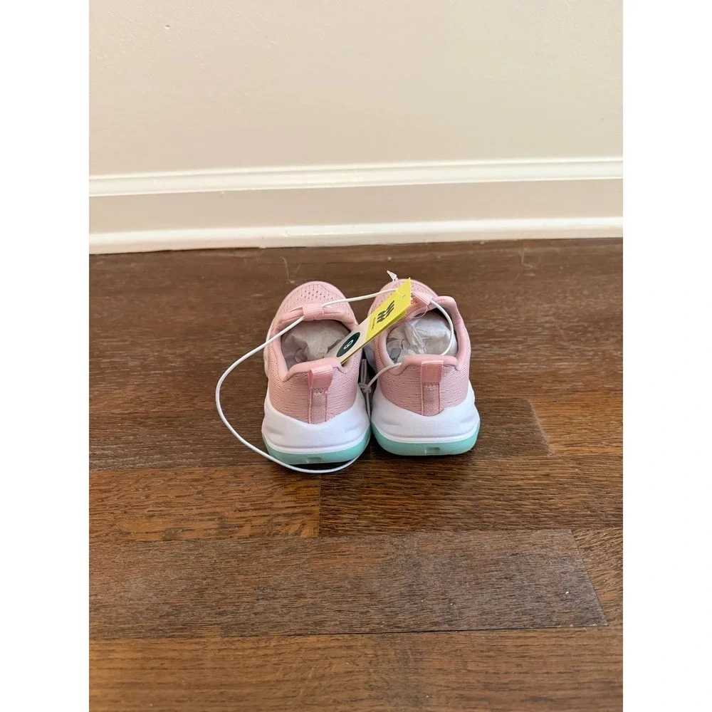 All in Motion Gennie Sneakers Kids Pink Mint Green Slip On Athletic Shoes Size 9